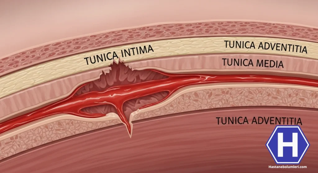 Aort diseksiyonu: Belirtileri ve Nedenleri 1 aort diseksiyonu belirtileri ve nedenleri02 Hastane Bölümleri